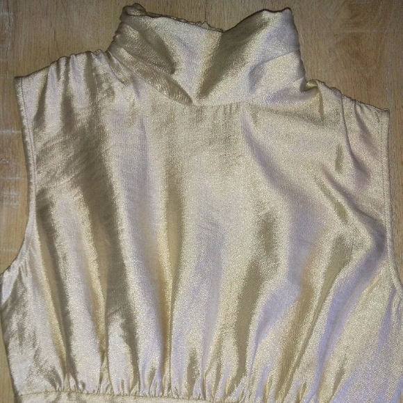 Pretty Satin Dress (Lena brand), Size S, Cream - Picture 4 of 6
